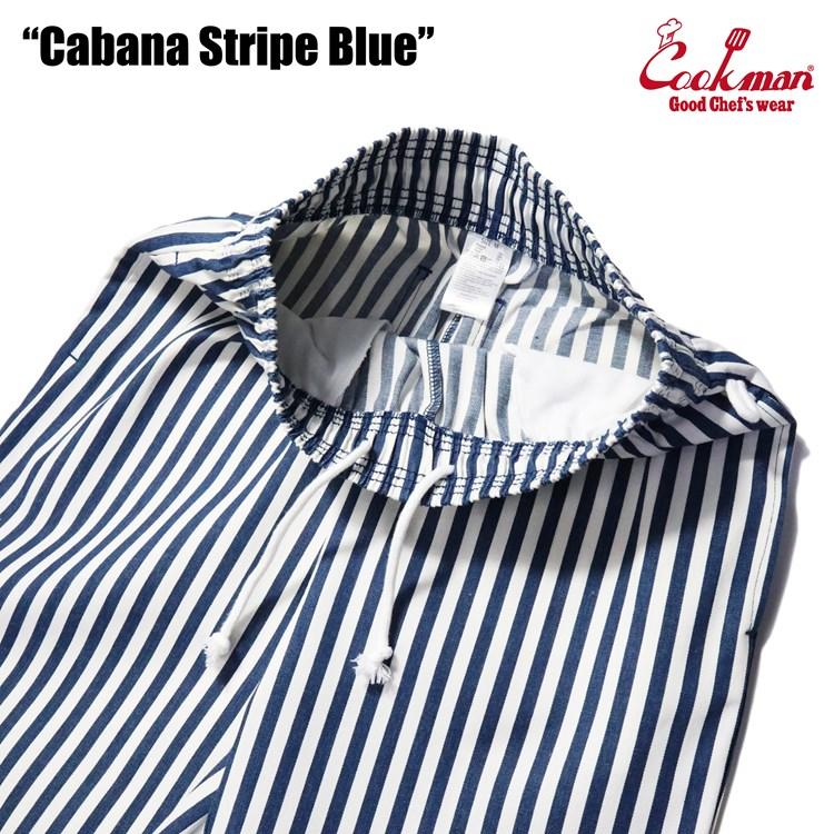 COOKMAN/クックマン　Long Chef Pants  シェフパンツ「Cabana Stripe Blue」（ユニセックス）カバナ　ストライプ　ブルー｜motobluezkobe｜06