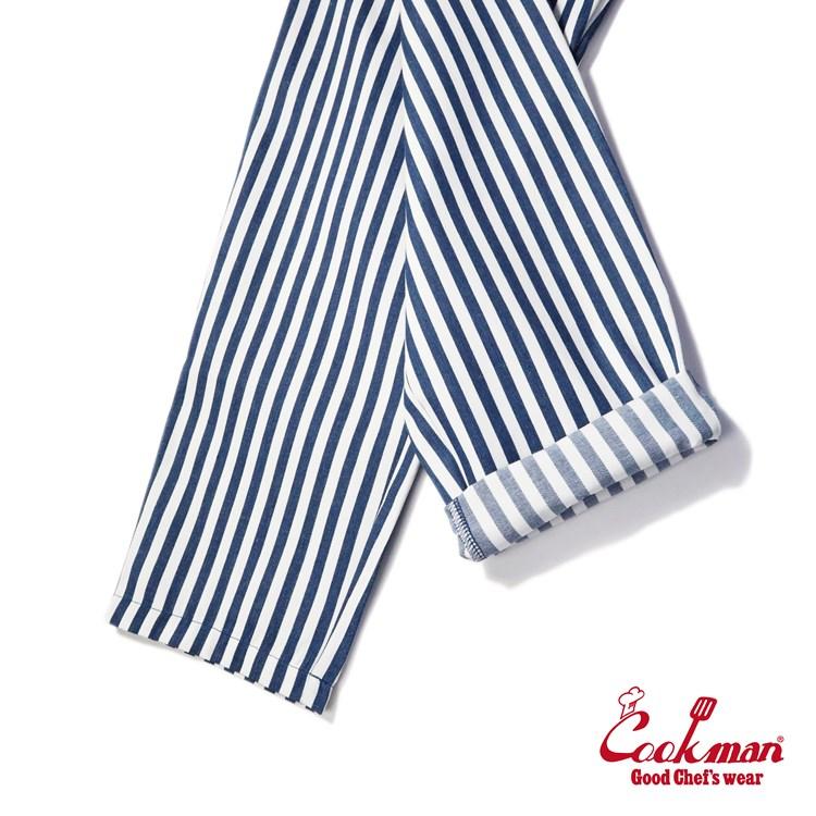 COOKMAN/クックマン　Long Chef Pants  シェフパンツ「Cabana Stripe Blue」（ユニセックス）カバナ　ストライプ　ブルー｜motobluezkobe｜09