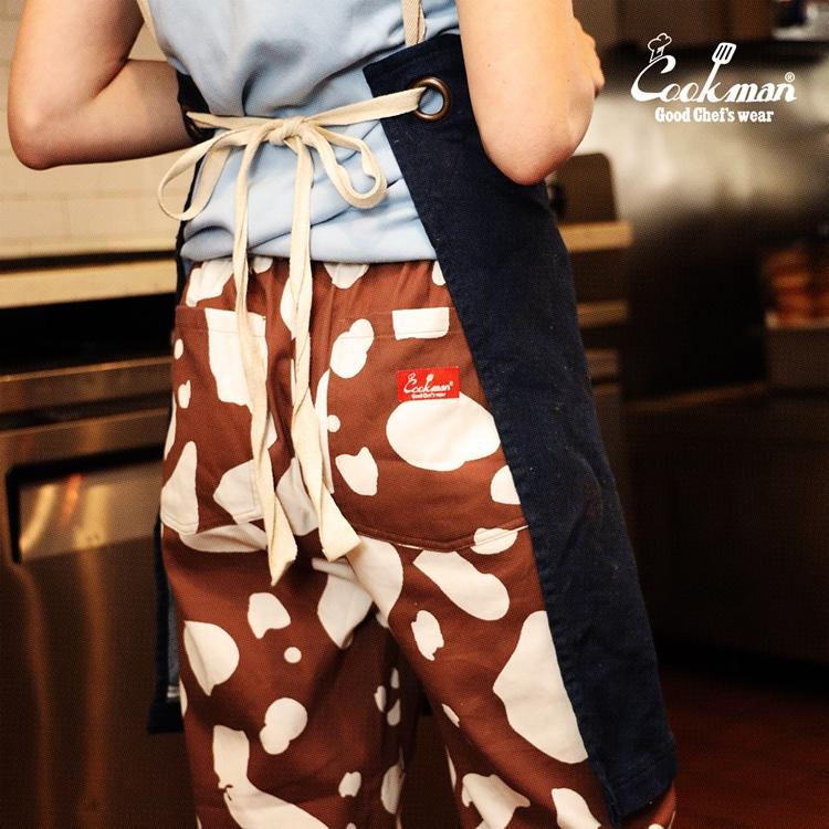 Semon cow柄 カウ柄　トップス　ボトムス　セット COOKMAN/クックマン Long Chef Pants シェフパンツ「Cow Brown」（ユニ
