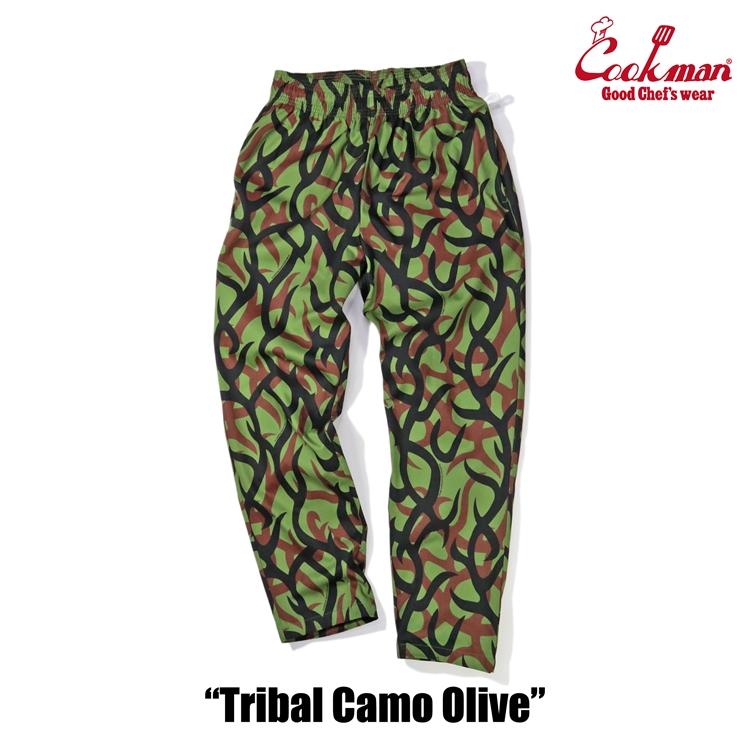 COOKMAN（クックマン） Long Chef Pants シェフパンツ「 Tribal Camo