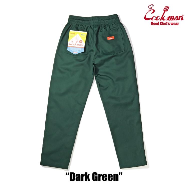 COOKMAN/クックマン　Long Chef Pants  シェフパンツ「 Dark Green 」（ユニセックス）ダークグリーン　グリーン　緑　深緑｜motobluezkobe｜03