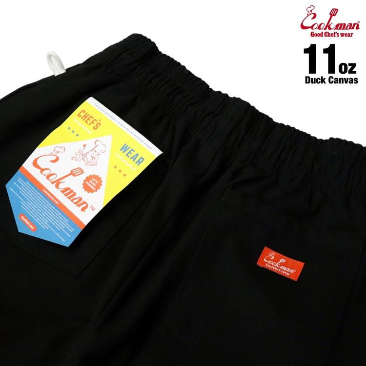 COOKMAN/クックマン　シェフパンツ　11oz ダック　キャンバス　Chef Pants Duck Canvas Black（ユニセックス）ブラック　無地　シンプル｜motobluezkobe｜04