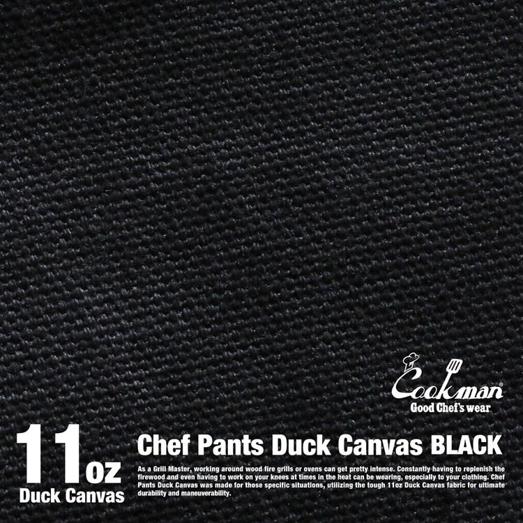 COOKMAN/クックマン　シェフパンツ　11oz ダック　キャンバス　Chef Pants Duck Canvas Black（ユニセックス）ブラック　無地　シンプル｜motobluezkobe｜09