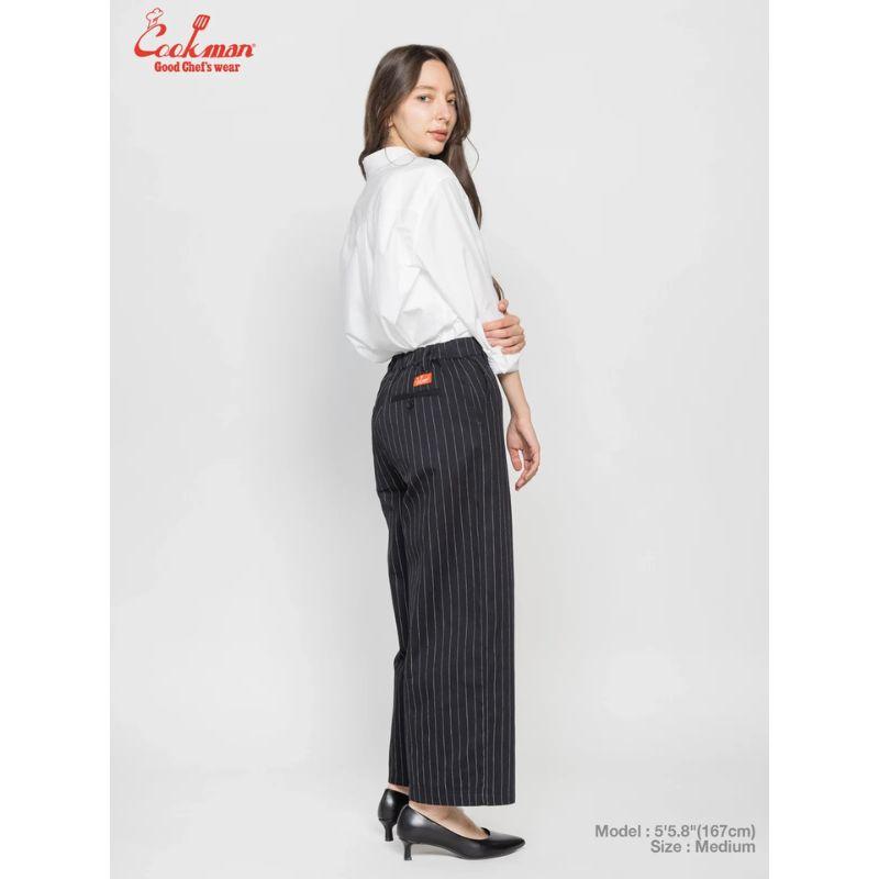 COOKMAN（クックマン） Sally Pants サリーパンツ「Pin Stripe Black