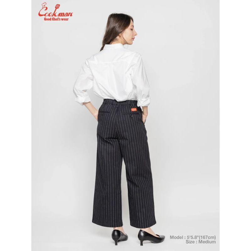 COOKMAN（クックマン） Sally Pants サリーパンツ「Pin Stripe Black
