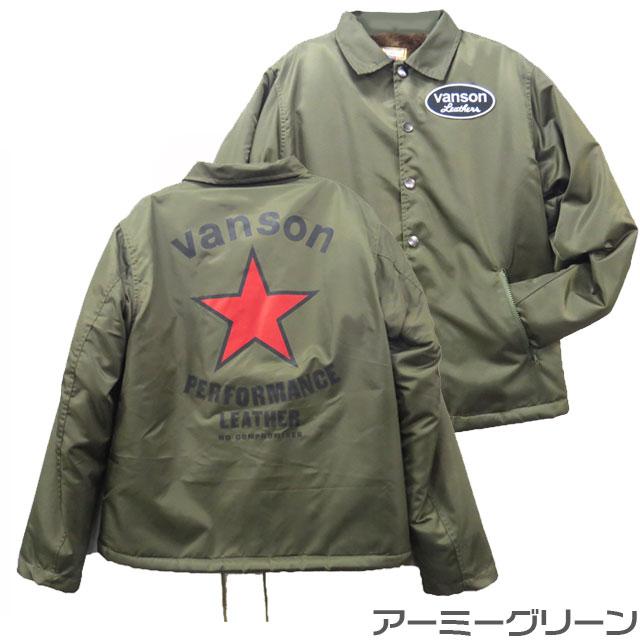 vanson ナイロンジャケットオリーブグリーン