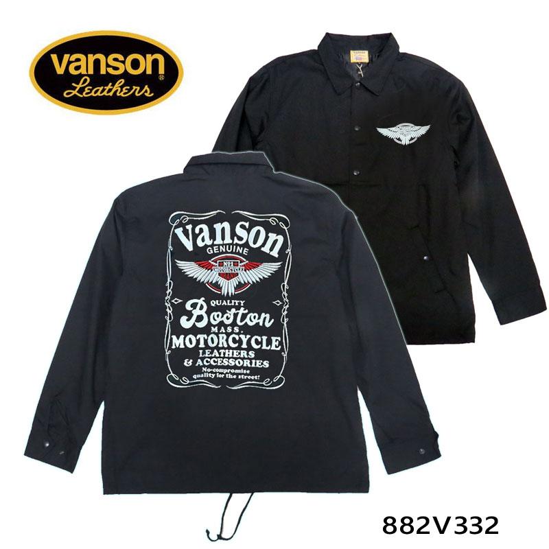 VANSON ジャケット VANSON VANSON バンソン コーチジャケット｜S〜XLサイズ｜ポリ