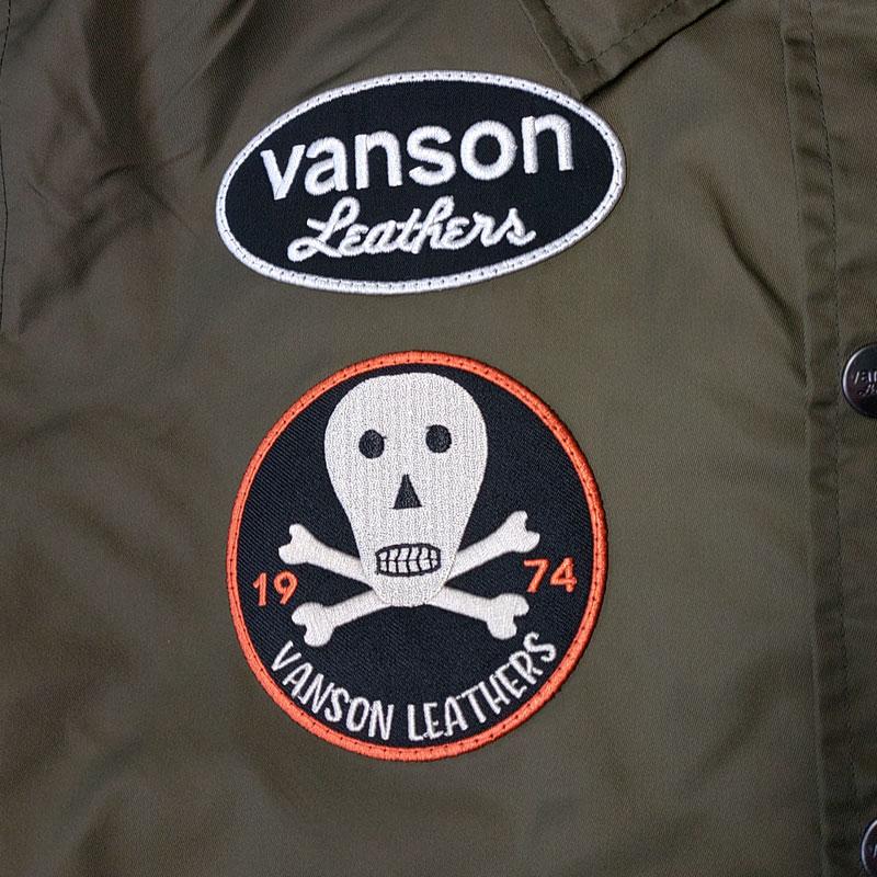 VANSON バンソン ナイロンコーチジャケット｜2カラー5サイズ（884V342
