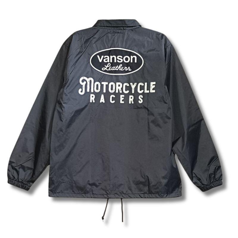 vanson 黒　コーチジャケット VANSON（バンソン） モーターサイクルコーチジャケット MOTORCYCLE
