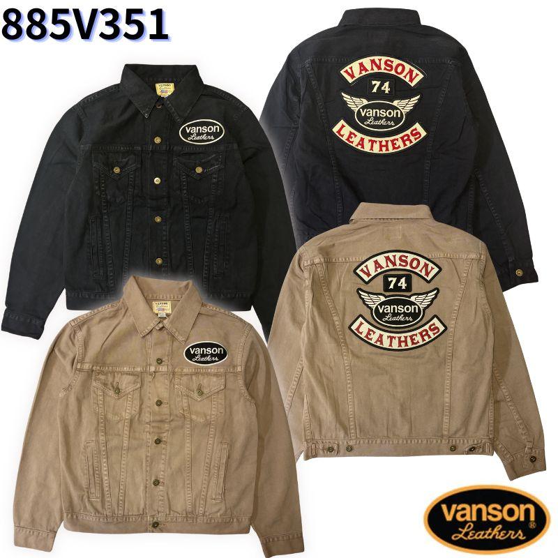 vanson 黒 レザージャケット　トラッカージャケット j101 38 金子 VANSON（バンソン） VANSON LEATHERS CUST TRACKER JACKET カスタム