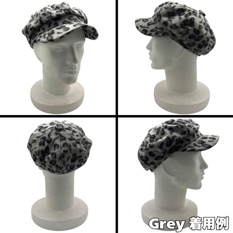 ニュースボーイキャップ 「Leopard」キャスケット 帽子 秋冬