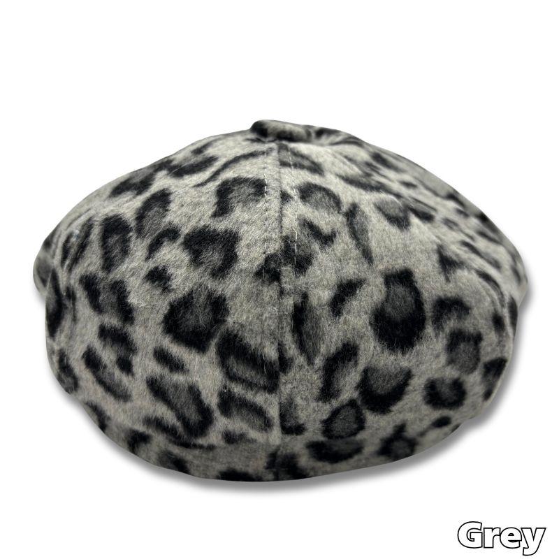 ニュースボーイキャップ 「Leopard」キャスケット 帽子 秋冬