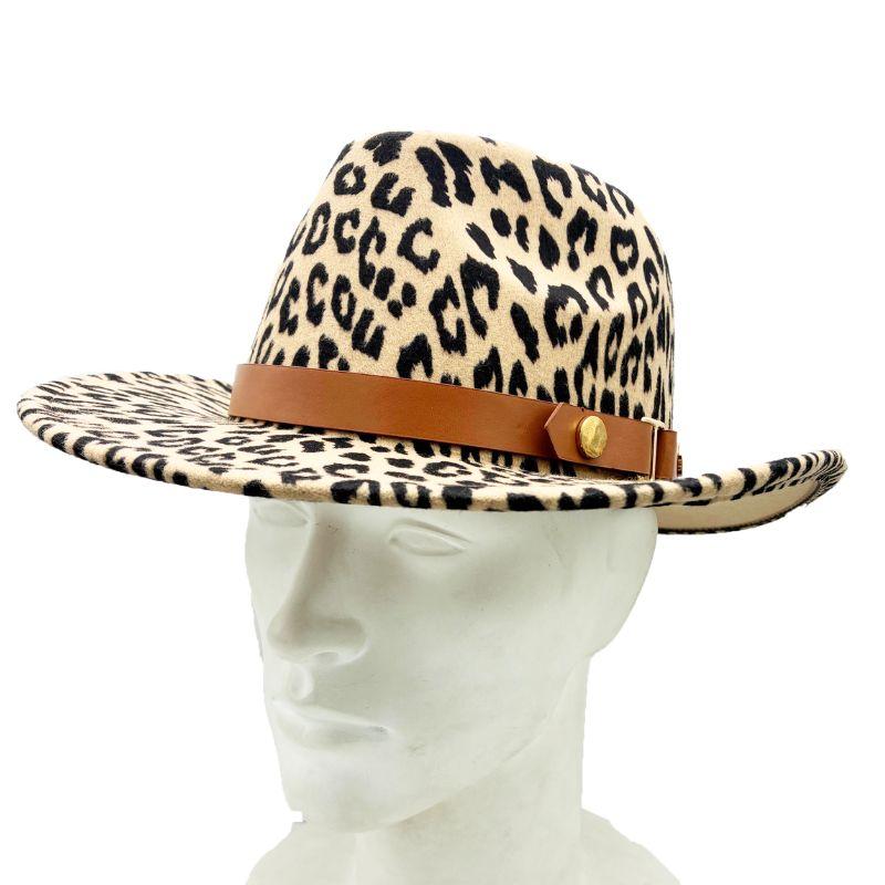 テンガロンハット「Leopard」 帽子 秋冬 ウエスタンハット｜ヒョウ柄