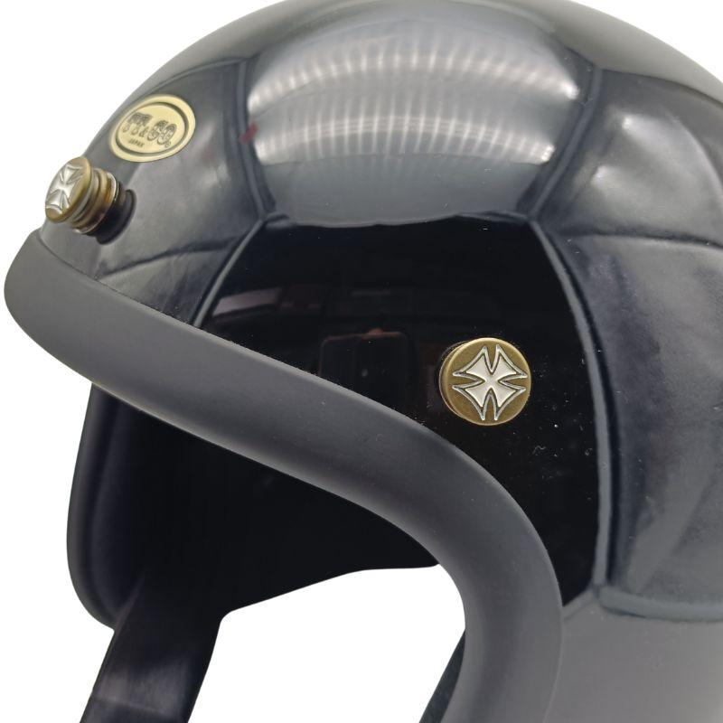 DAMMTRAX クロスドット ヘルメットアクセサリー CROSS DOT｜ゴールド