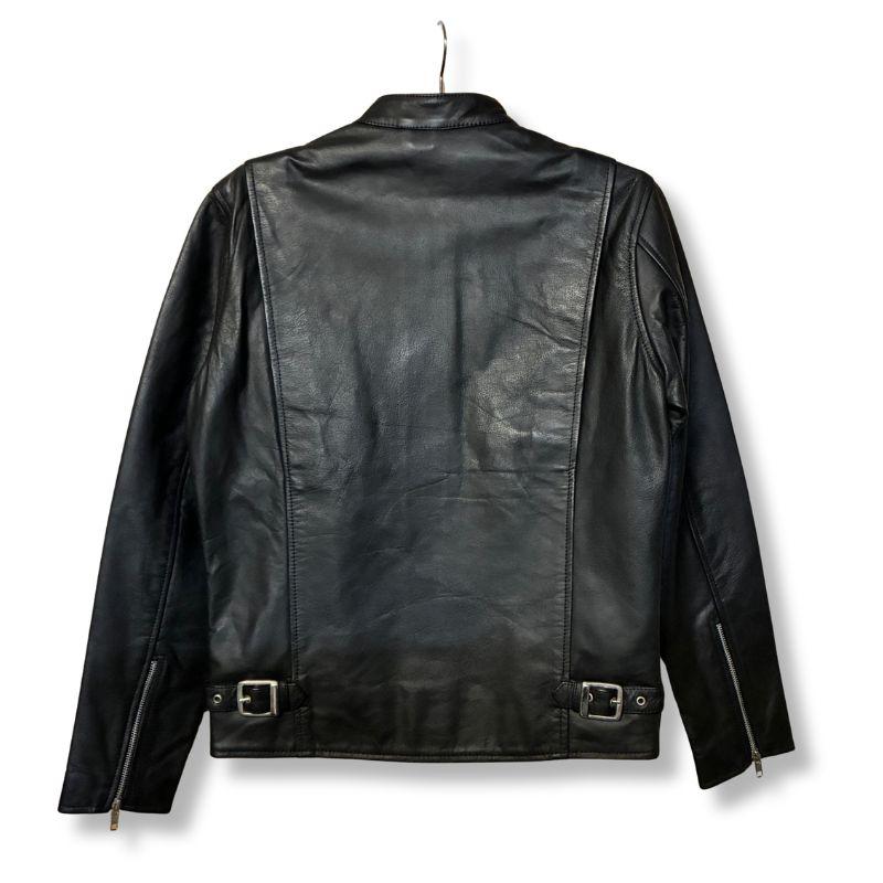 バッファローレザー ライダースジャケット 水牛革 ｜ブラック