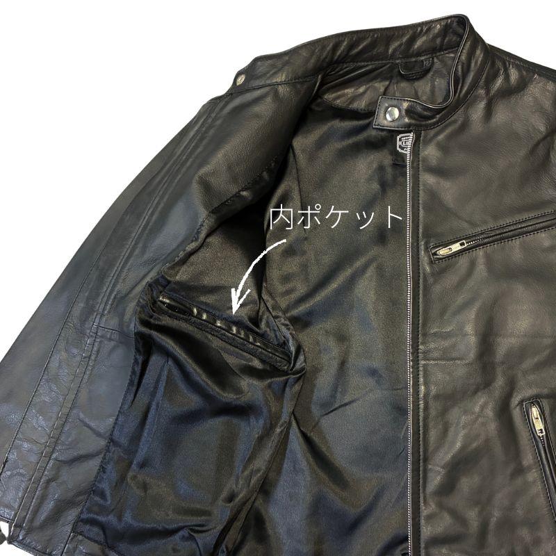 バッファローレザー ライダースジャケット 水牛革 ｜ブラック