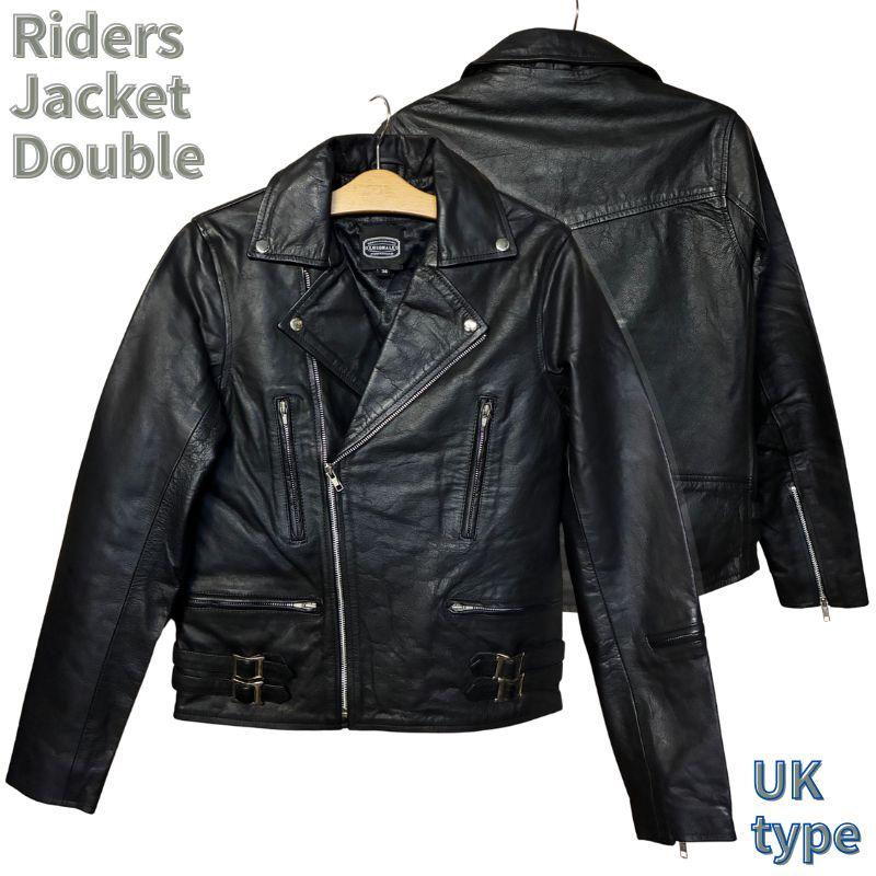 レザー シングルライダースジャケット 黒　バッファロー革　サイズ36 シングルライダースジャケット バッファロー革、ライダースジャケット