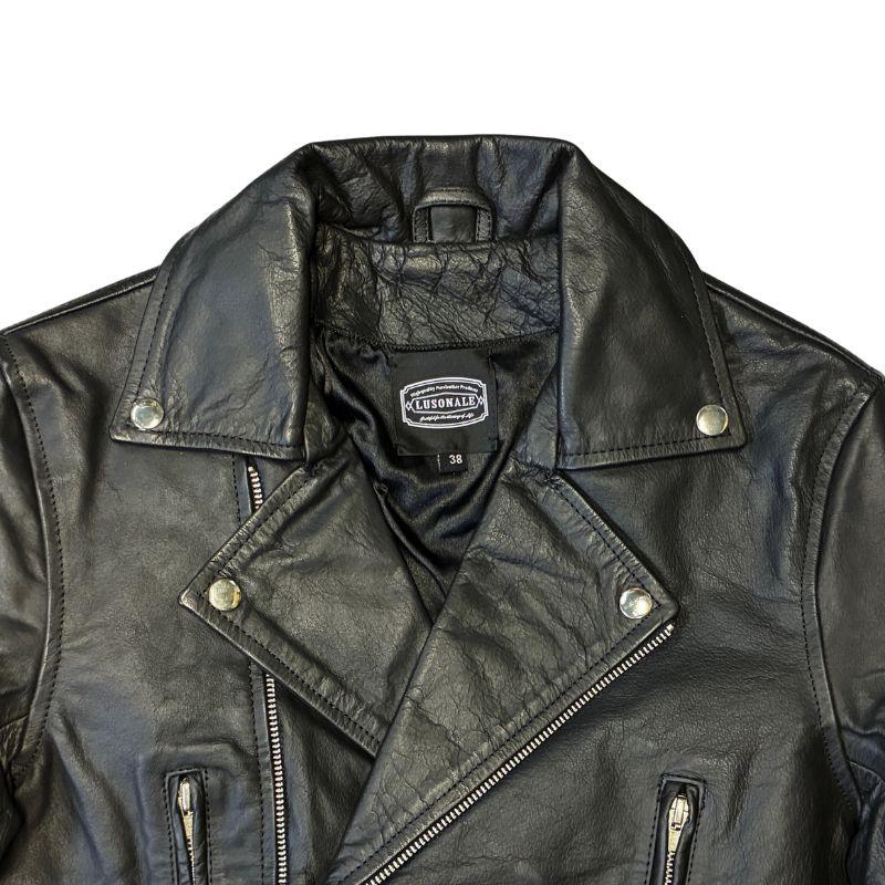 Attick by Johnbull ダブルライダース ジャケット S 水牛革 Johnbull（ジョンブル） ライダースジャケット メンズ ダブル 本革 羊