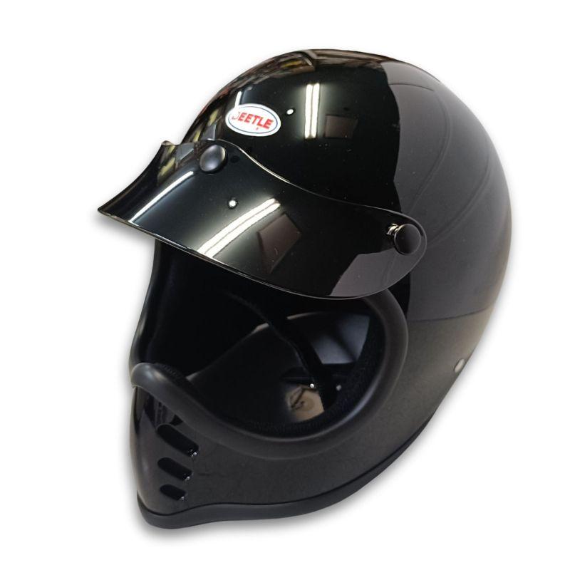 FLOW VISOR ヘルメットバイザー フローバイザー｜ブラック｜ 3点ボタン