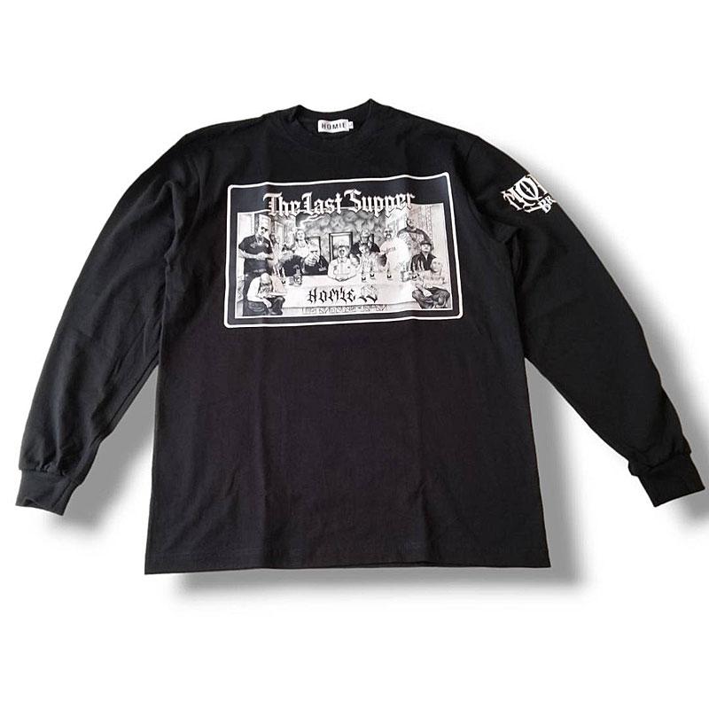 チカーノKEI HOMIE ロンT ブラック 長袖Tシャツ ホーミーケイ チカーノ 7.5オンス