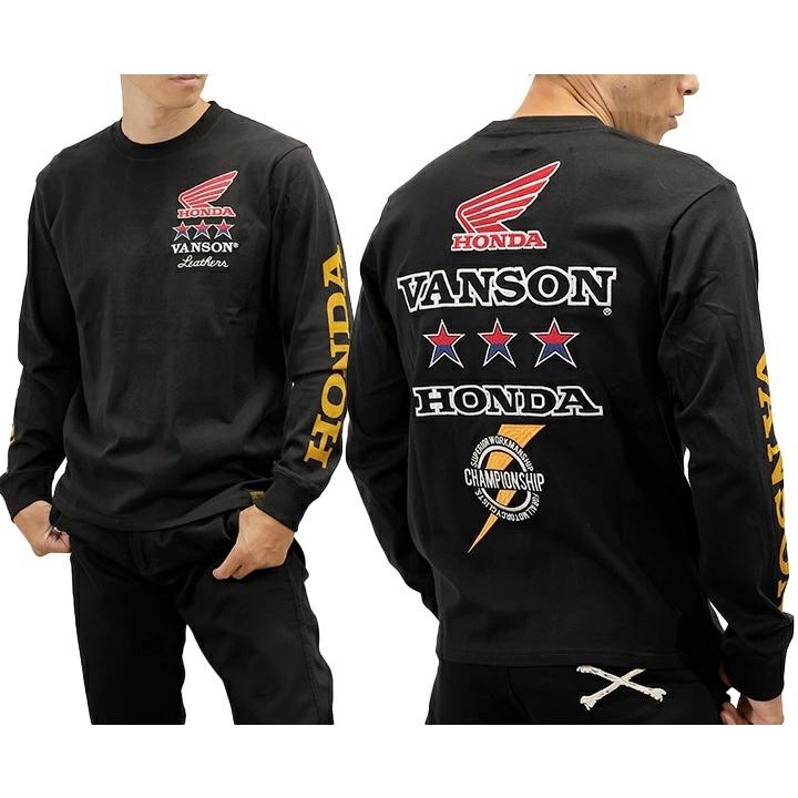 VANSON（バンソン） 【セール！40％オフ！】HONDA × VANSON TEE L/S T