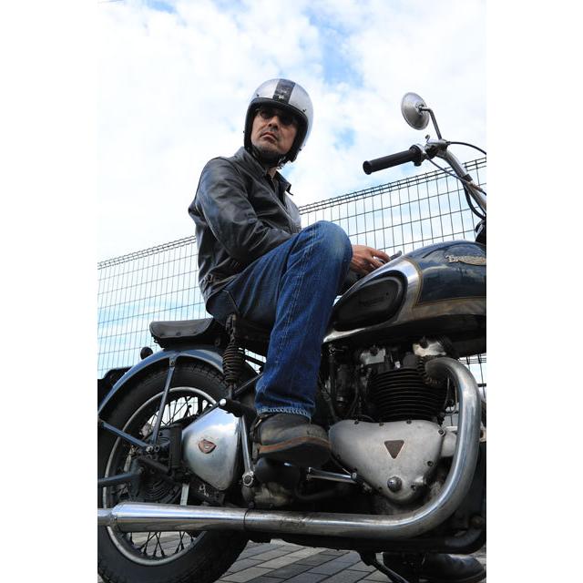 SHM HAND STITCH SG規格対応 センターストライプ ジェットヘルメット