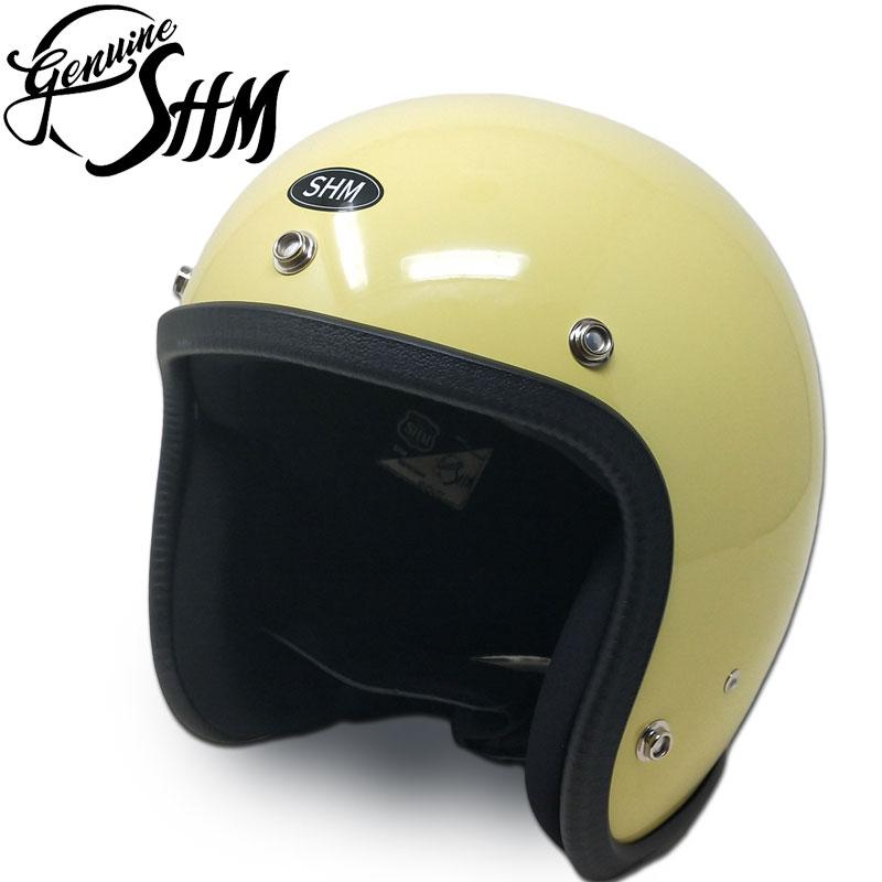 DIN MARKET SHM Genuine ジェットヘルメット Lot-500 ゴールドウッド 