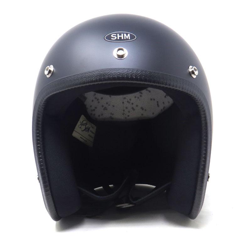 SHM Genuine SG規格対応 ジェットヘルメット マットブラック Lot-500 3  