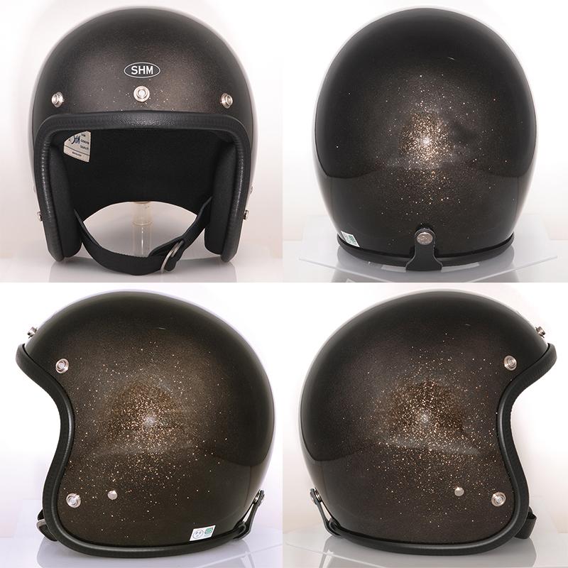DIN MARKET SHM Lot-504 フレーク塗装 ジェットヘルメット｜3カラー・3サイズ・日本製｜motobluezkobe｜03