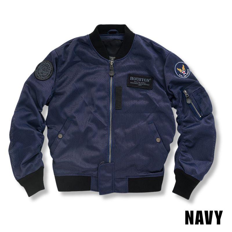 HOUSTON / ヒューストン メッシュジャケット MA-1 MESH M/C JAC M〜4XL