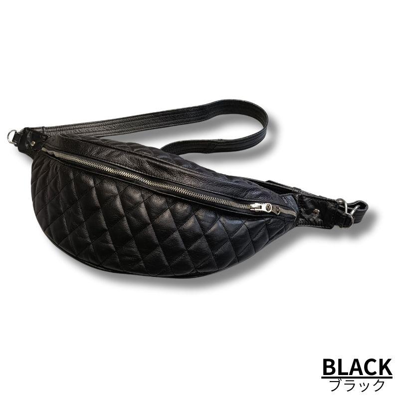 送料無料】MOTOBLUEZ バッファローレザーファニーパック ダイヤ