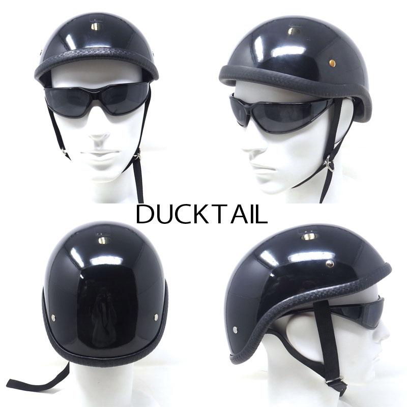 MOTOBLUEZ 装飾用ハーフヘルメット（ダックテール）｜半ヘル｜DUCKTAIL