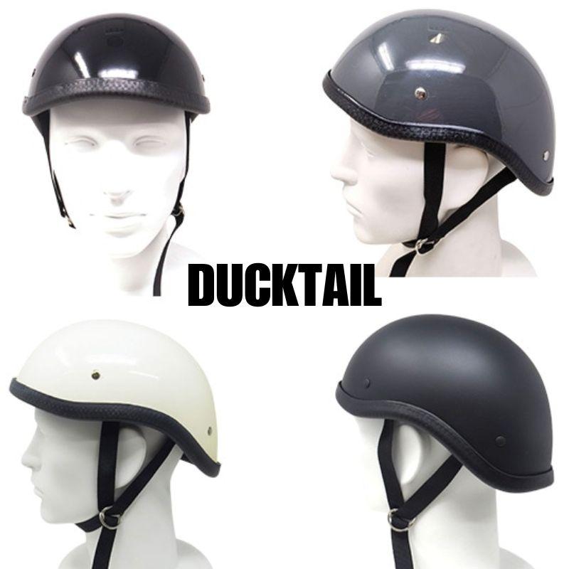 MOTOBLUEZ 装飾用ハーフヘルメット（ダックテール）｜半ヘル｜DUCKTAIL