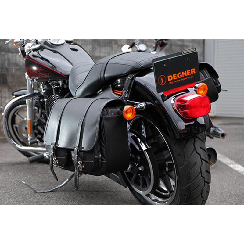 DEGNER（デグナー） ナイロンダブルサドルバッグ アメリカン サイド 