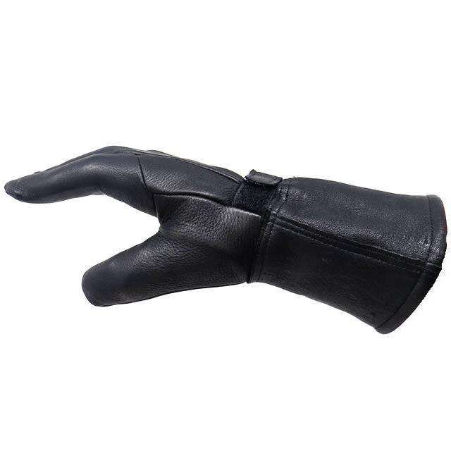 黒　ちぬ男専用　ガントレット NAPA GLOVE 【820TL】 XLサイズ 鹿革ガントレット/シンサレート冬用