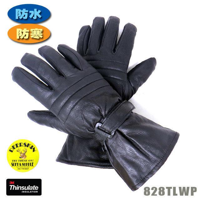 NAPA GLOVE【828TLWP】Mサイズ　鹿革防水ガントレット/シンサレート（冬用） ナパグローブ EXTRA WARM　water proof