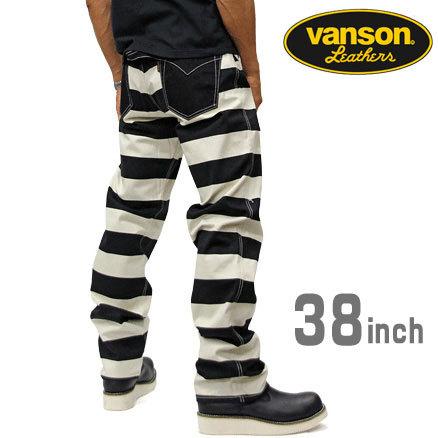 VANSON（バンソン） 【VANSON】バンソン（38インチ）ボーダーデニム 