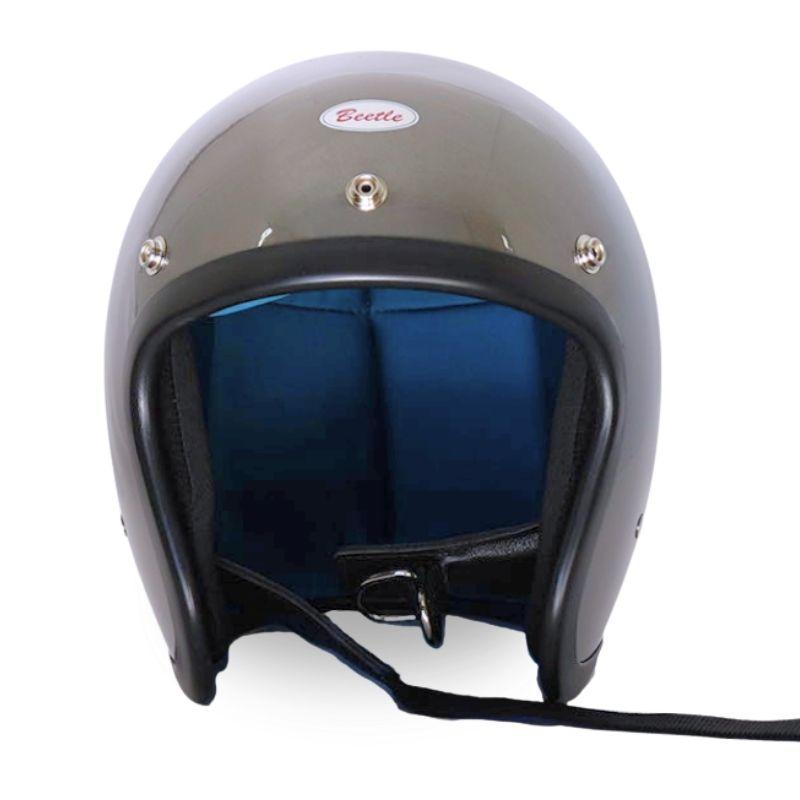 【OCEAN BEETLE】 BEETLE L.A.C-2 / スペースグレー（メタリック）　オーシャンビートル ジェットヘルメットの画像
