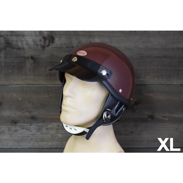 OCEAN BEETLE マルーン　サイズはXL. HALF HELMET OCEAN BEETLE「SHORTY4 」マルーン サイズ：XL （装飾用