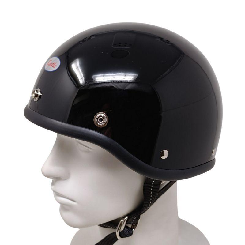 OCEAN BEETLE】SHORTY-OS / ブラック ハーフヘルメット