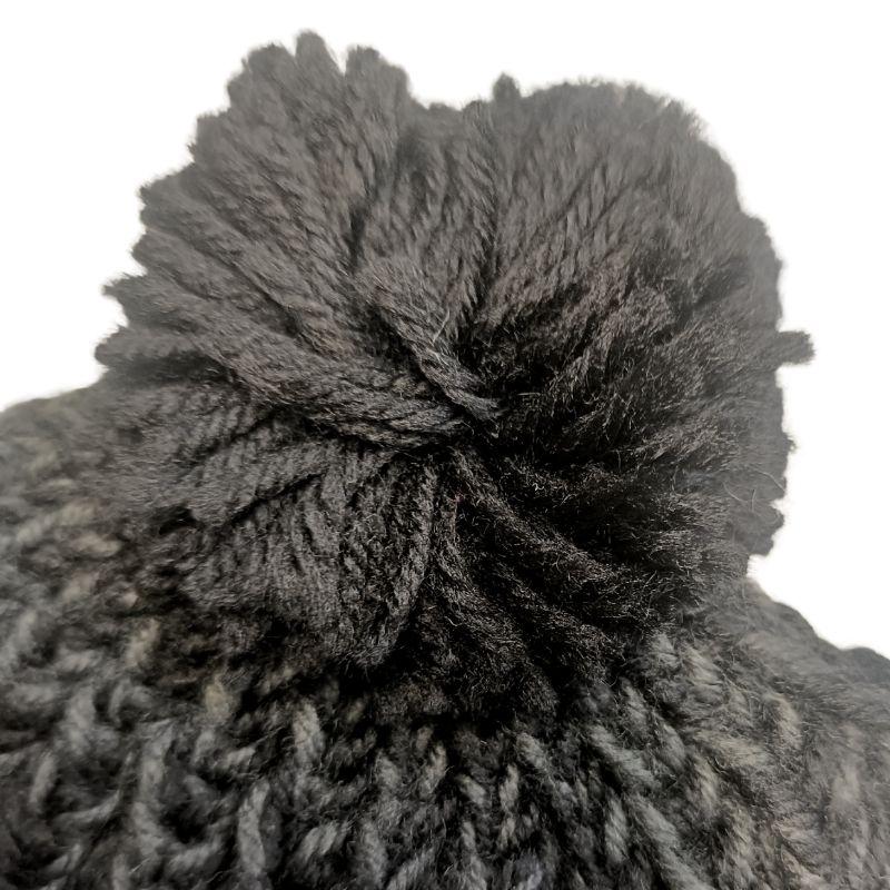 ゆうパケ送料無料！】ポンポンニットビーニー リブ編みニット帽