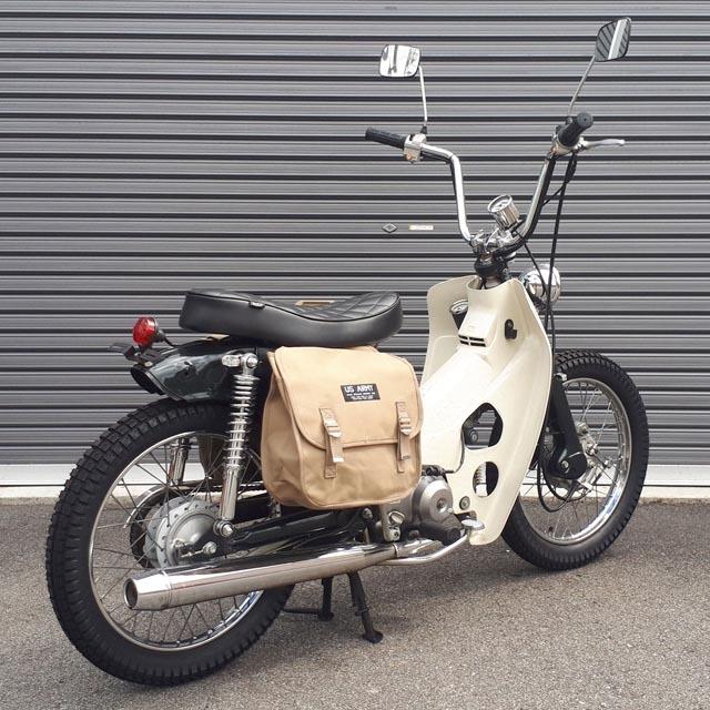 カブにピッタリ！US ARMY サドルバッグ(20L)ミリタリーテイスト