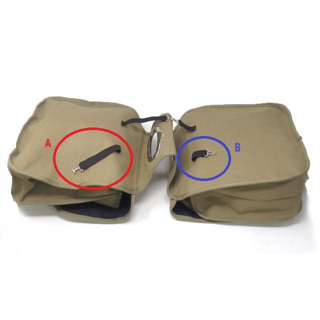 カブにピッタリ！US ARMY サドルバッグ(20L)ミリタリーテイスト