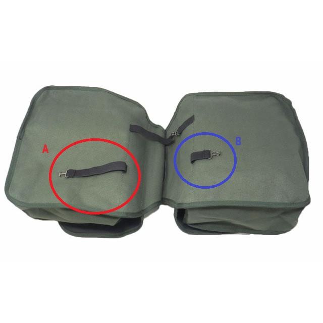 カブにピッタリ！US ARMY サドルバッグ(20L)ミリタリーテイスト