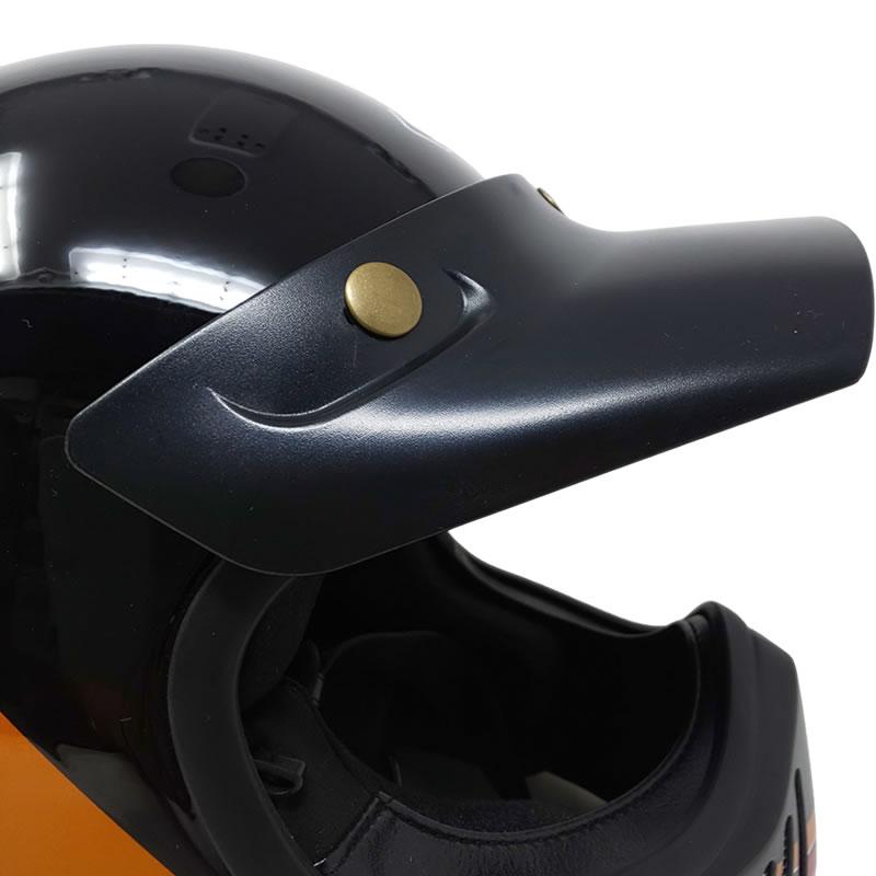 OFFROAD ＆ JET HELMET VISOR オフヘル ジェットヘル 汎用バイザー マットブラック VISORUDEXモト