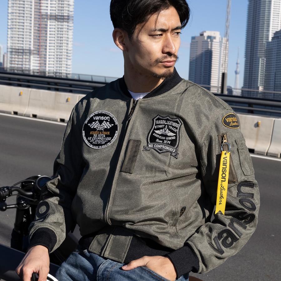 VANSON（バンソン） 【30％OFF！】VANSON メッシュMA-1ジャケット｜3