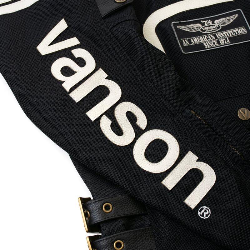 VANSON（バンソン） メッシュライダースジャケット（VS25105S