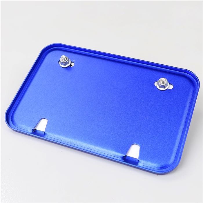 ◇展示品 DRC 四角形/TYPE2 青/ブルー アルミナンバープレートホルダー
