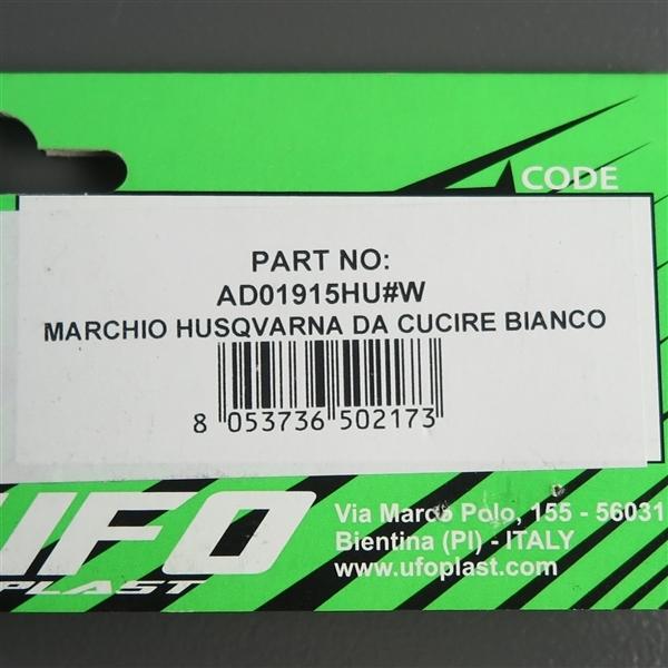 ◇UFO パンツレッグロゴ HUSQVARNA/ハスクバーナ ホワイト 縫い付け