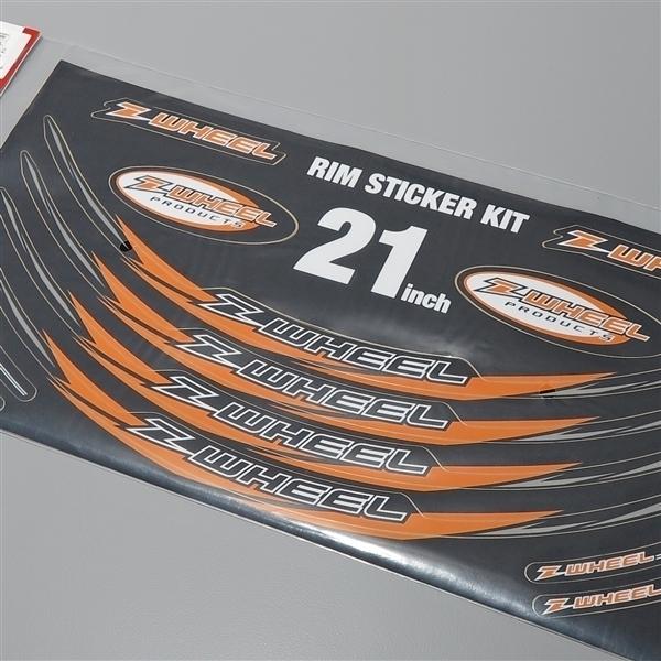 りむ ◇Z-Wheel リムステッカーキット 21インチ オレンジ 展示品 (W50